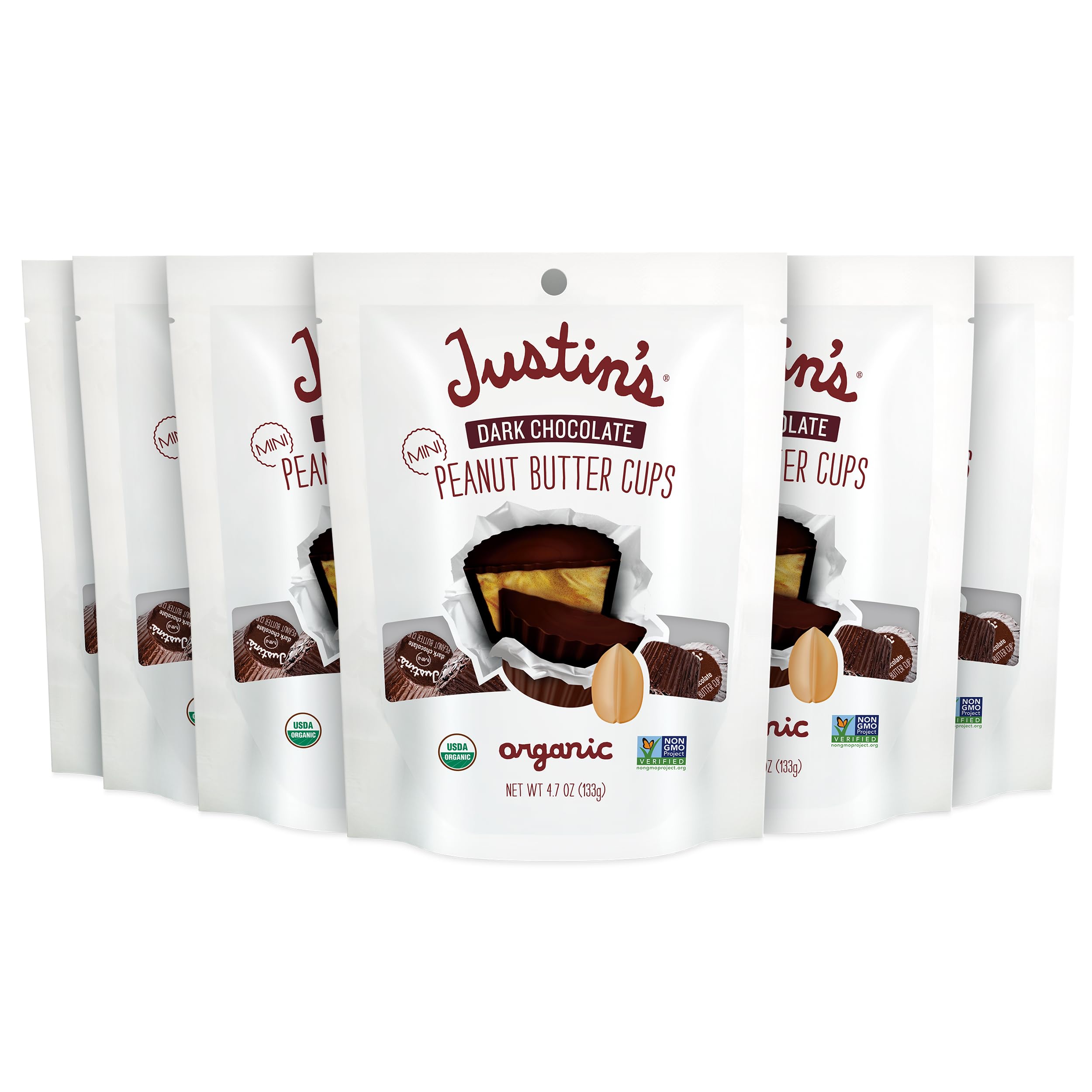Justin's Chocolate Dark Peanut Butter Minis Organic
