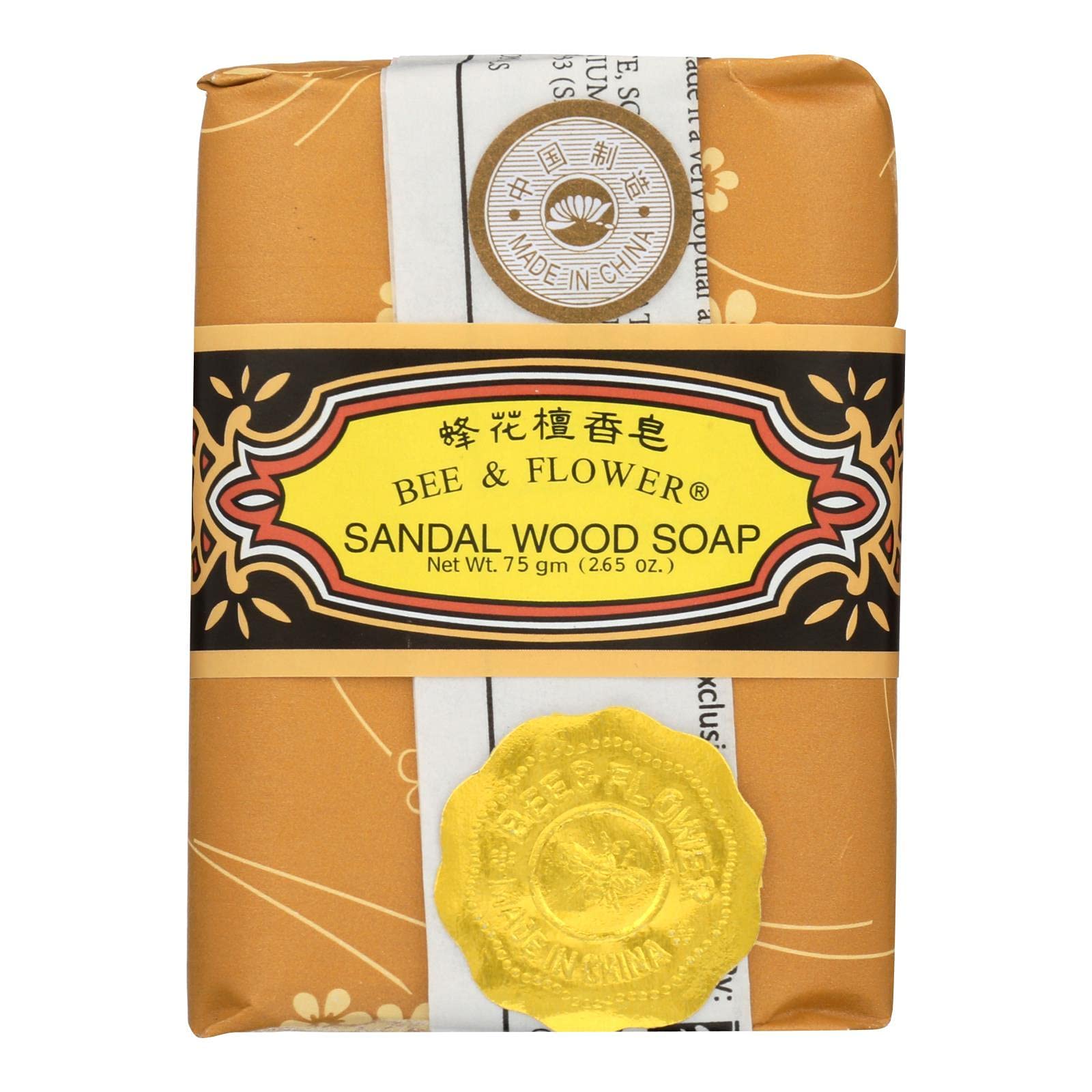 BEE & FLOWER (Pack of 48) Bee & Flower Sandalwood Bar Soap 2.65 Oz