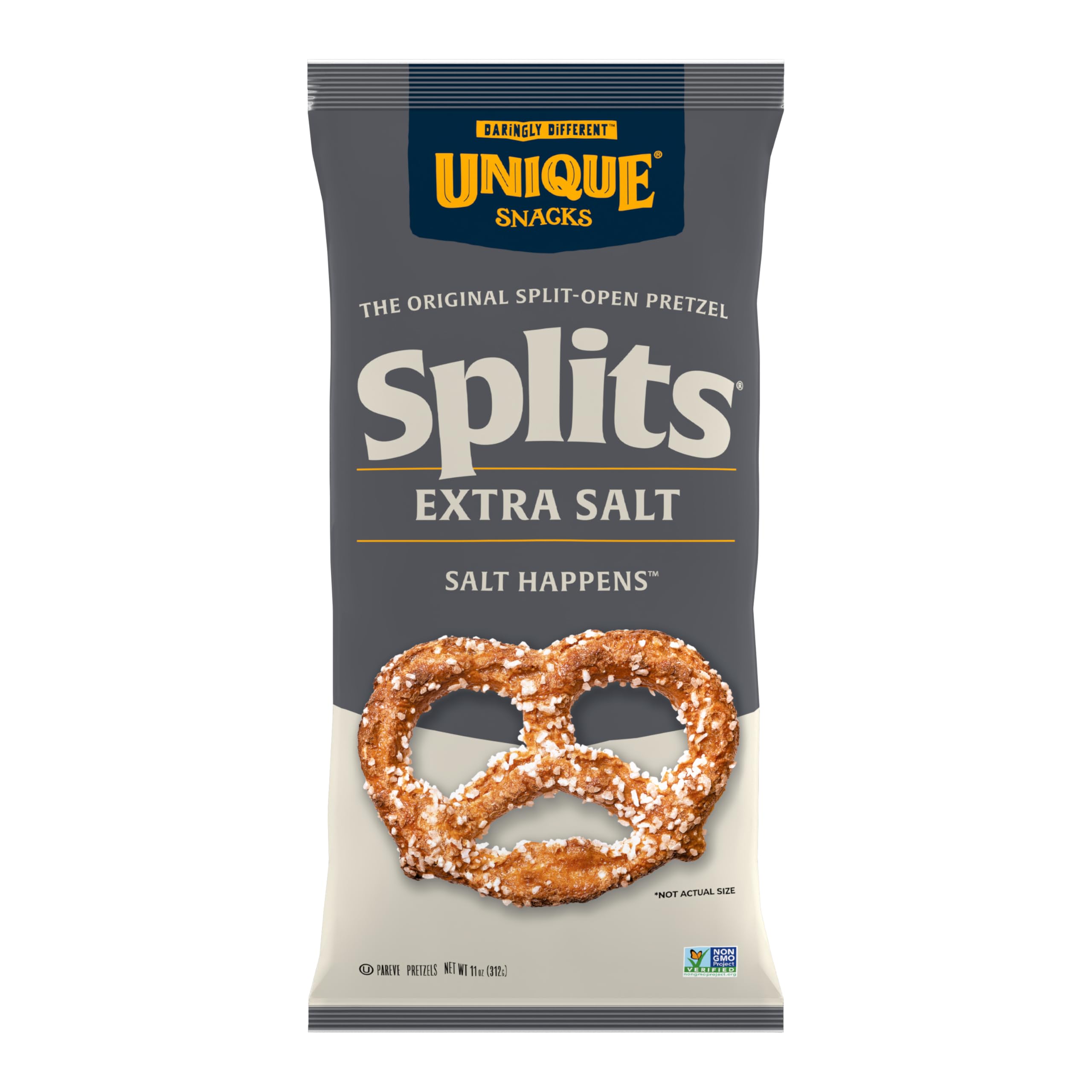 Unique Snacks Pretzel Splits Extra Salted Pretzels