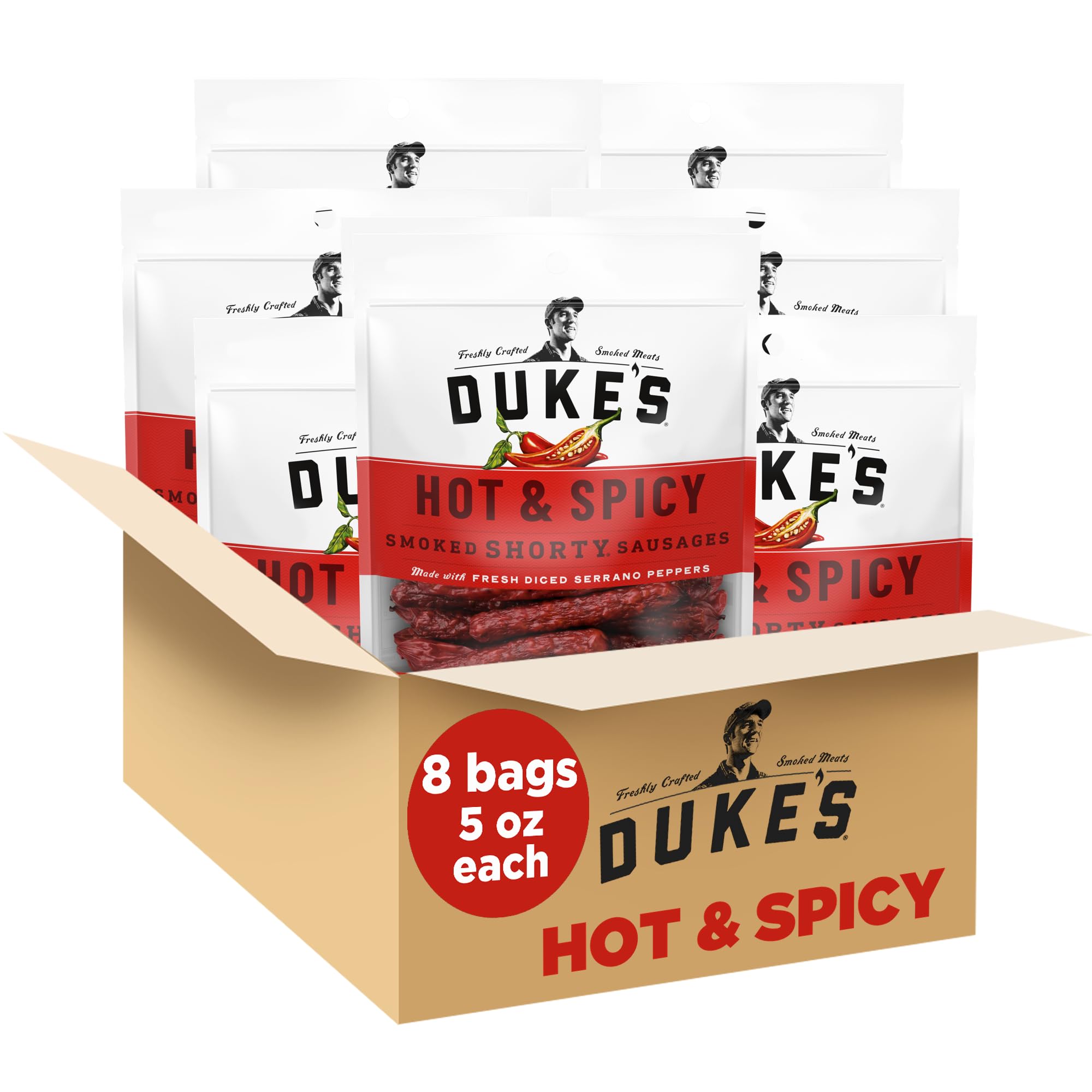 Dukes Sausage Smoked Shorty Hot