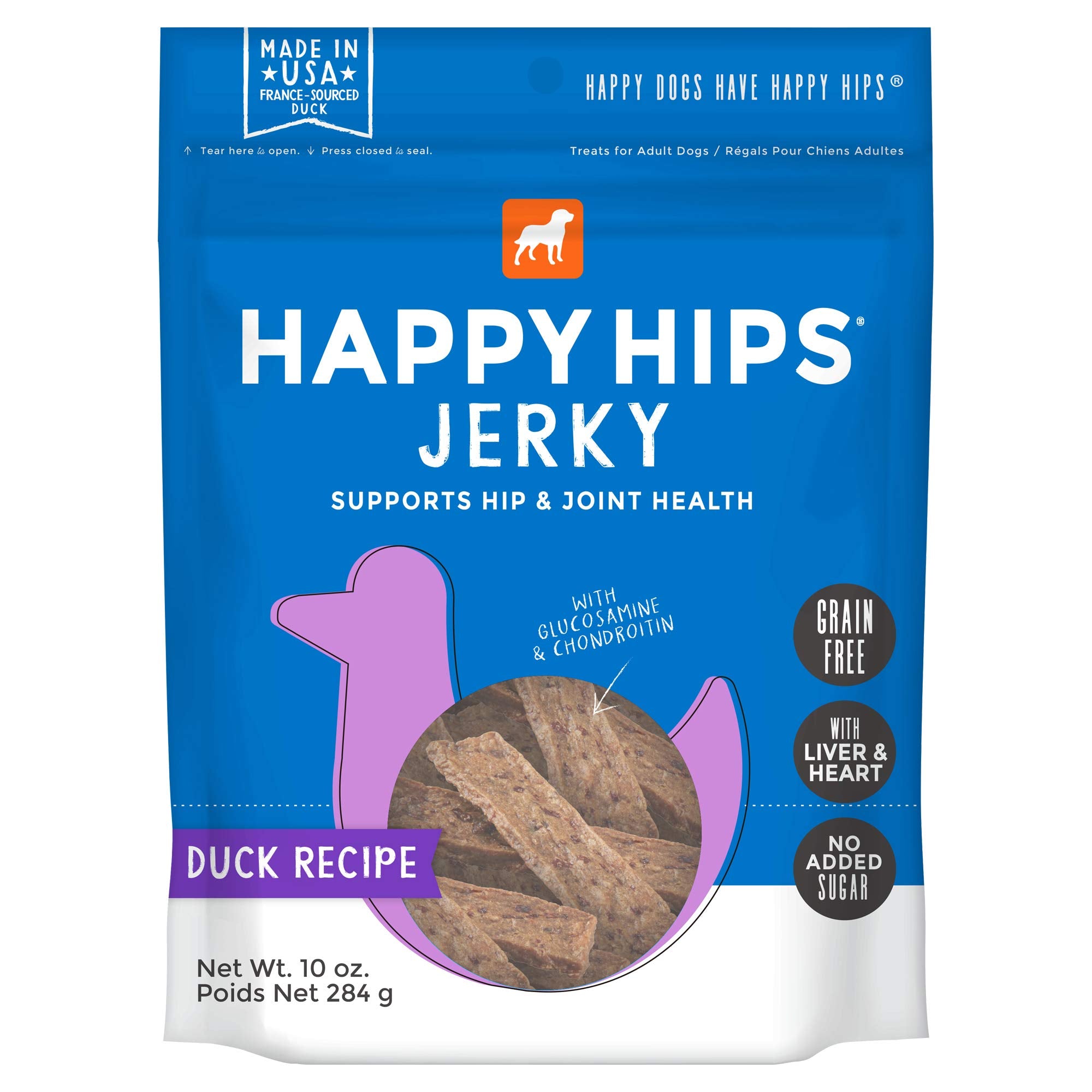Happy Hips Treat Dog Duck Jerky
