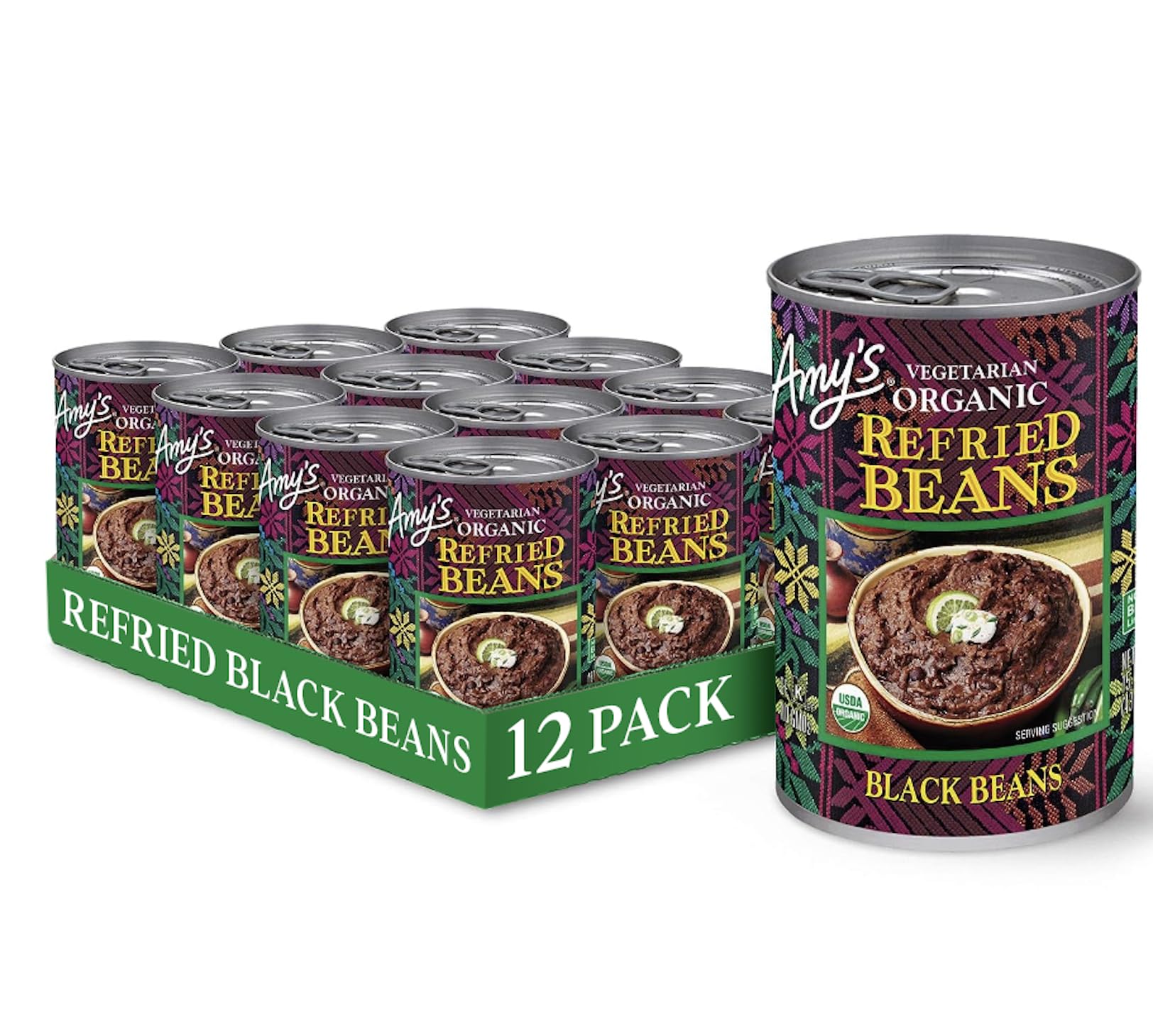 Amy's Refried Black Beans Authentic Mexican