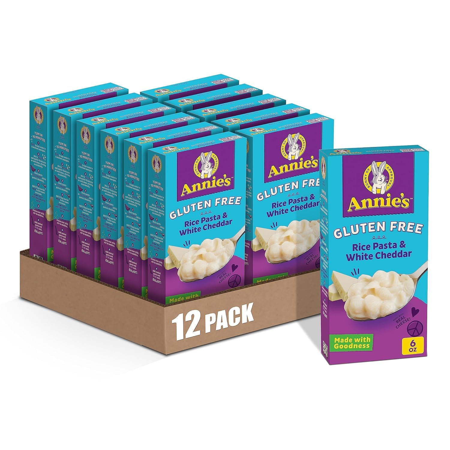 Annie's Homegrown Gluten Free Rice Pasta and White Cheddar