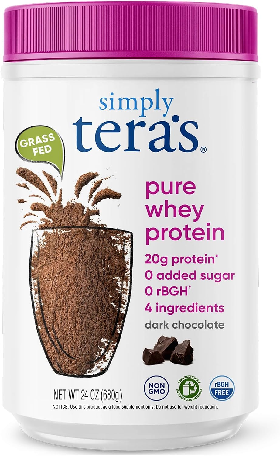 Simply Teras Whey Simply Dark Chocolate RbgH