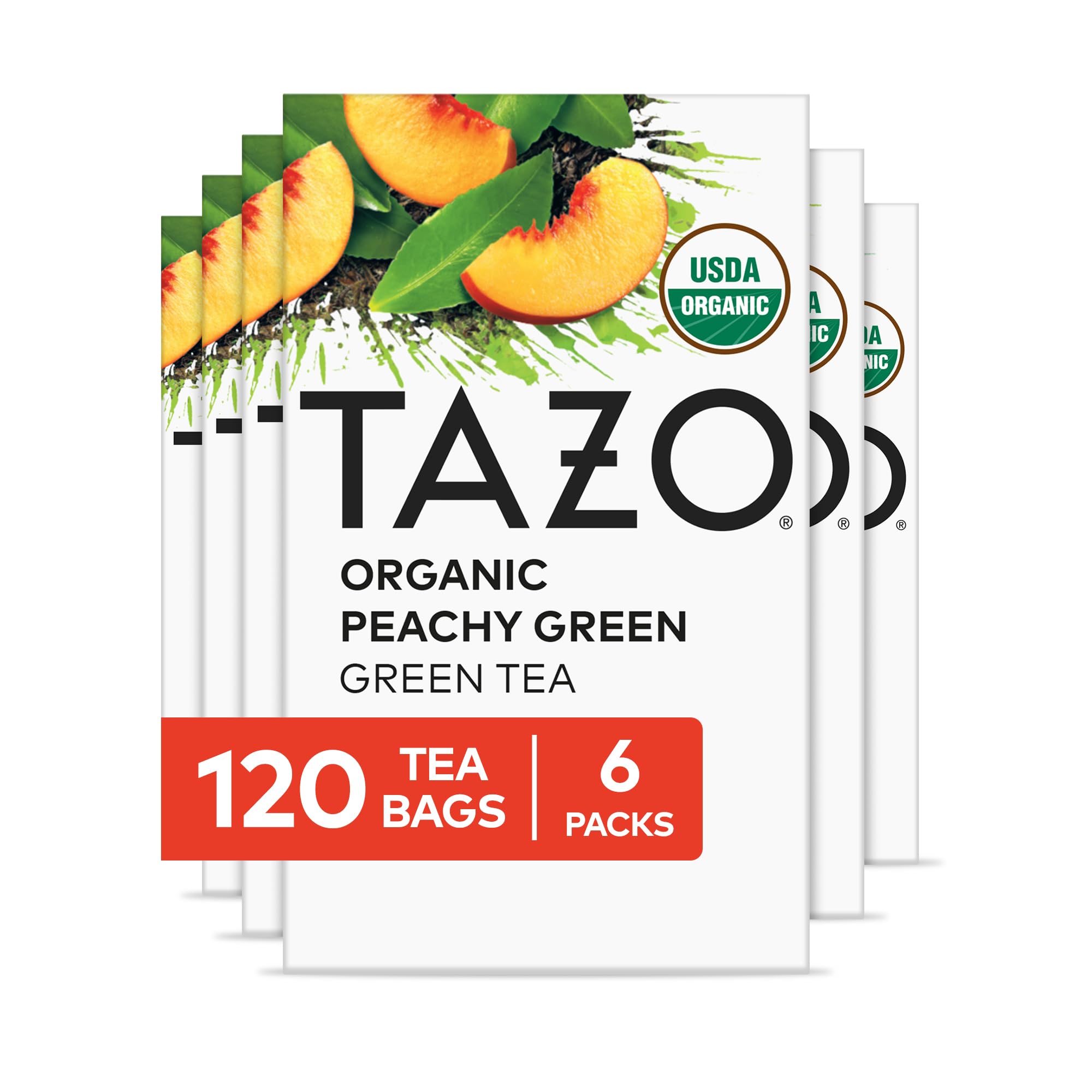 Tazo Peach Green Organic Green Tea Bags 20 bag