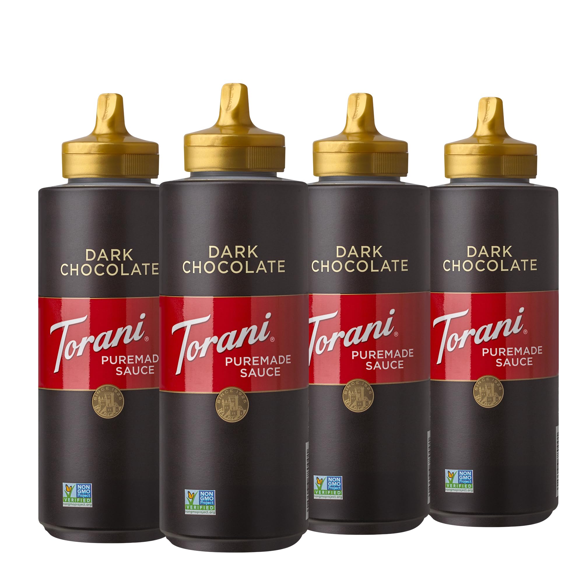 TORANI (Pack of 8) Torani Puremade Dark Chocolate Sauce Flavor Syrup 16.5 Oz