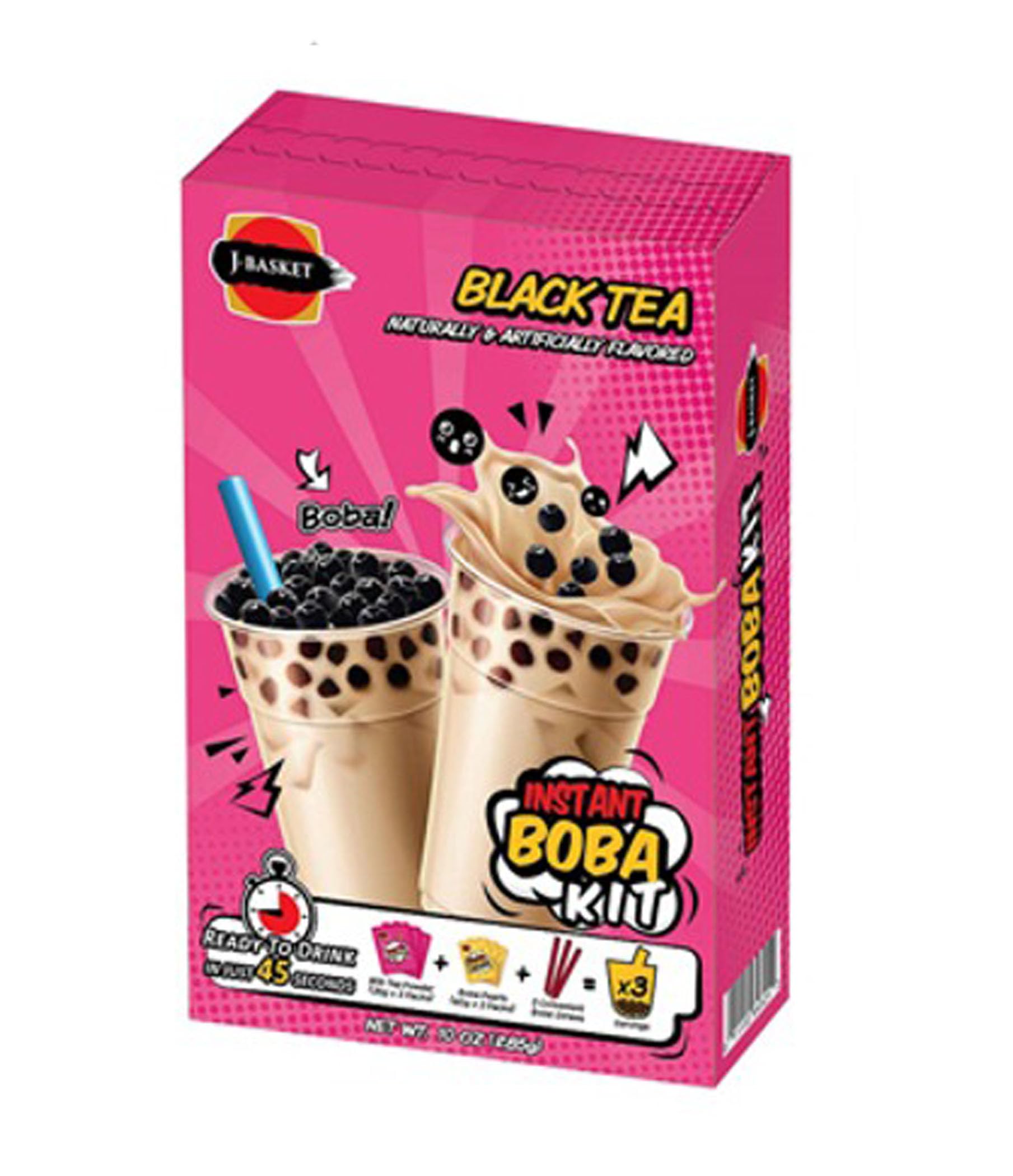 J-Basket Tea Boba Tea Kit Black Flavor