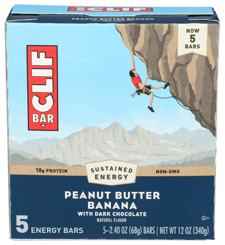 Clif Bar Peanut Butter Banana Dark Chocolate 5Ct