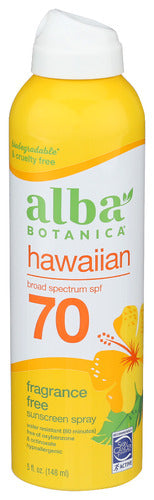 ALBA BOTANICA (Pack of 4) Alba Botanica Sunscreen Spray SPF 70 Sun Protection 5 Oz