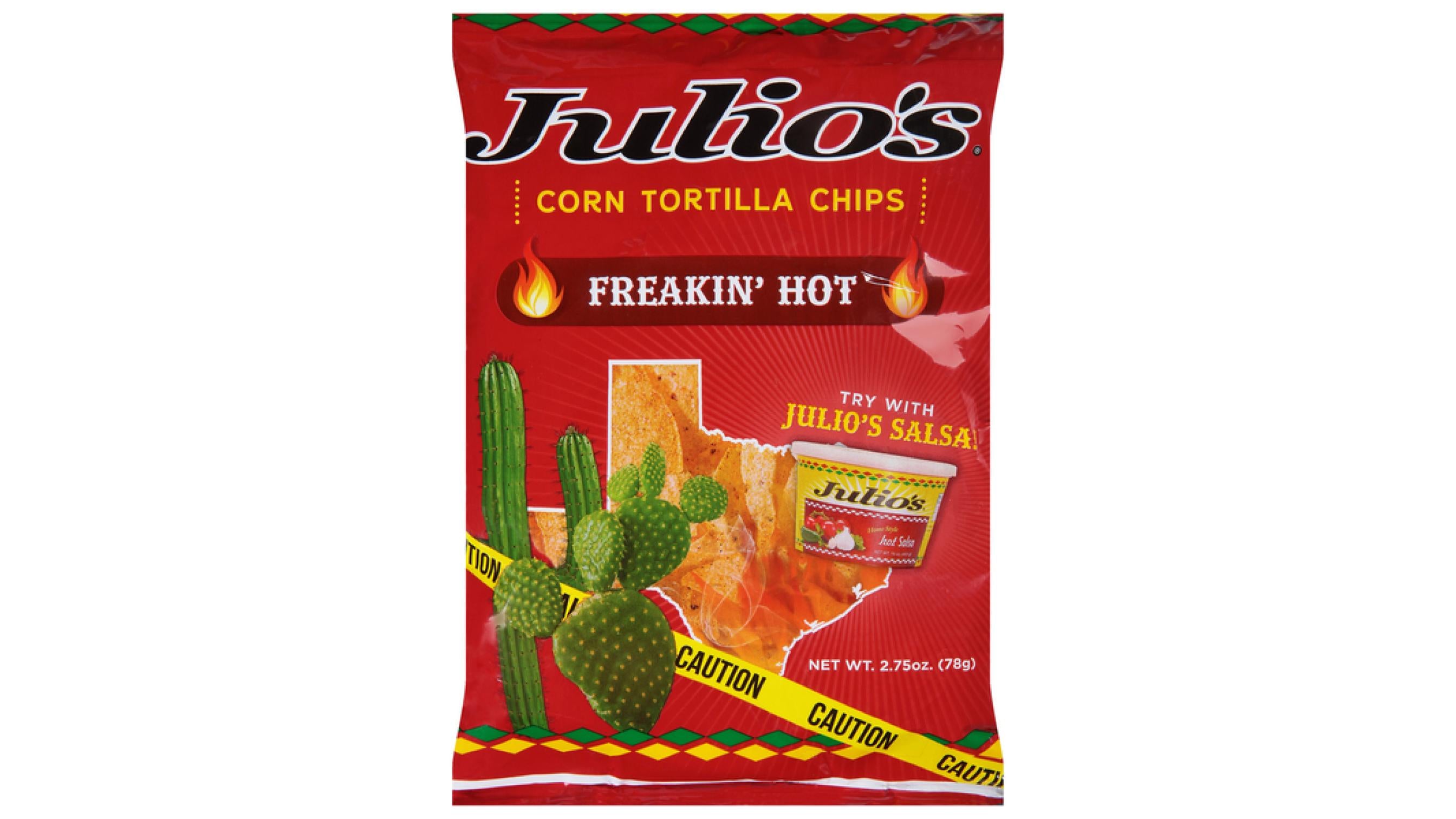 JULIOS (Pack Of 20) Julios Tortilla Chips Frikin Hot 2.75 Oz