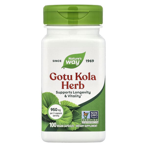 Nature's Way Gotu Kola Herb 100 Vegetable Capsules