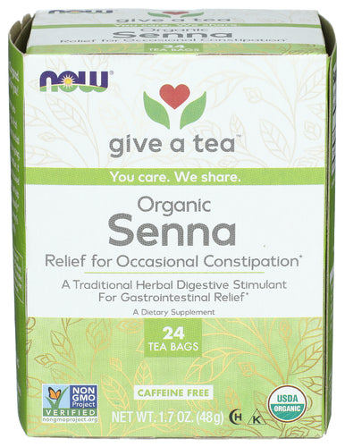 Now Give A Tea Senna Organic 24Bg