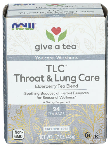 Now Give A Tea TLC Throat Lung Care 24 bag