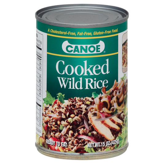 Canoe Rice Wild Precooked Tin 15 Oz (Pack Of 12)