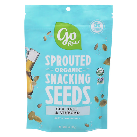 Go Raw Seeds Snacking Sea Salt Vinegar 4 oz (Pack Of 10)