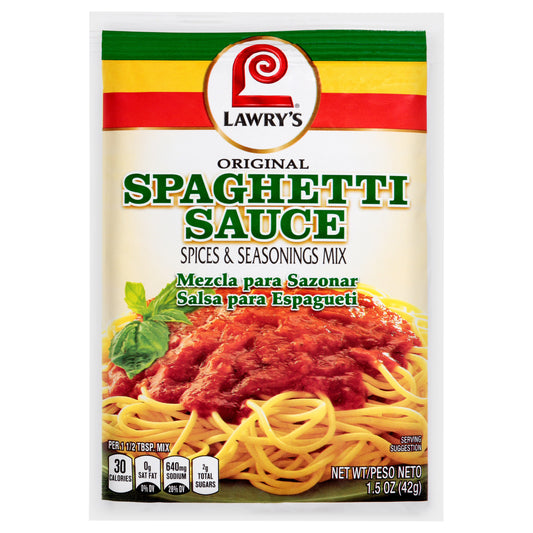 Lawrys Mix Sauce Spaghetti Original 1.5 oz (Pack Of 12)