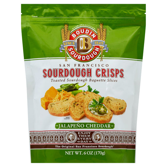 Boudin Sourdough Crisps Jalapeno Cheddar 6 oz (Pack Of 11)