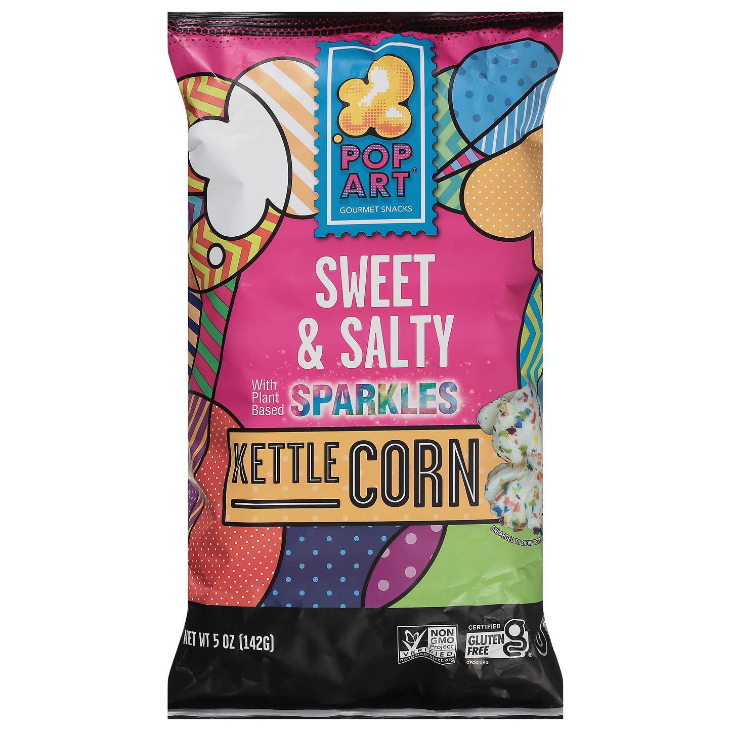 Pop Art Popcorn Kettle Sweet Salty Sparkling 5 oz (Pack Of 9)