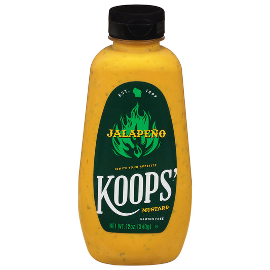 Koops Mustard Jalapeno 12 Oz (Pack Of 12)