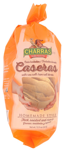 CHARRAS (Pack of 18) Charras Tostada Caseras Homemade Style Corn Tostadas 12.3 Oz