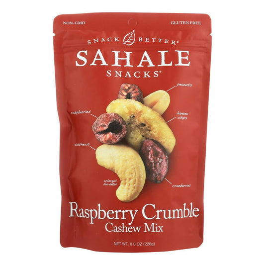 Sahale Snacks Raspberry Crumble Cashew Trail Mix 8 oz (Pack of 4)