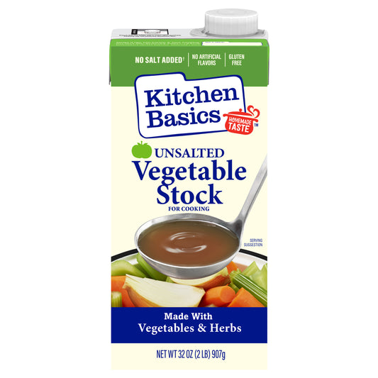 Kitchen Basics Stock Vegetable Unsalted Gluten Free 32 oz (Pack Of 12)