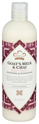 NUBIAN HERITAGE (Pack of 5) Nubian Heritage Body Wash Goat's Milk & Chai 13 Fl Oz