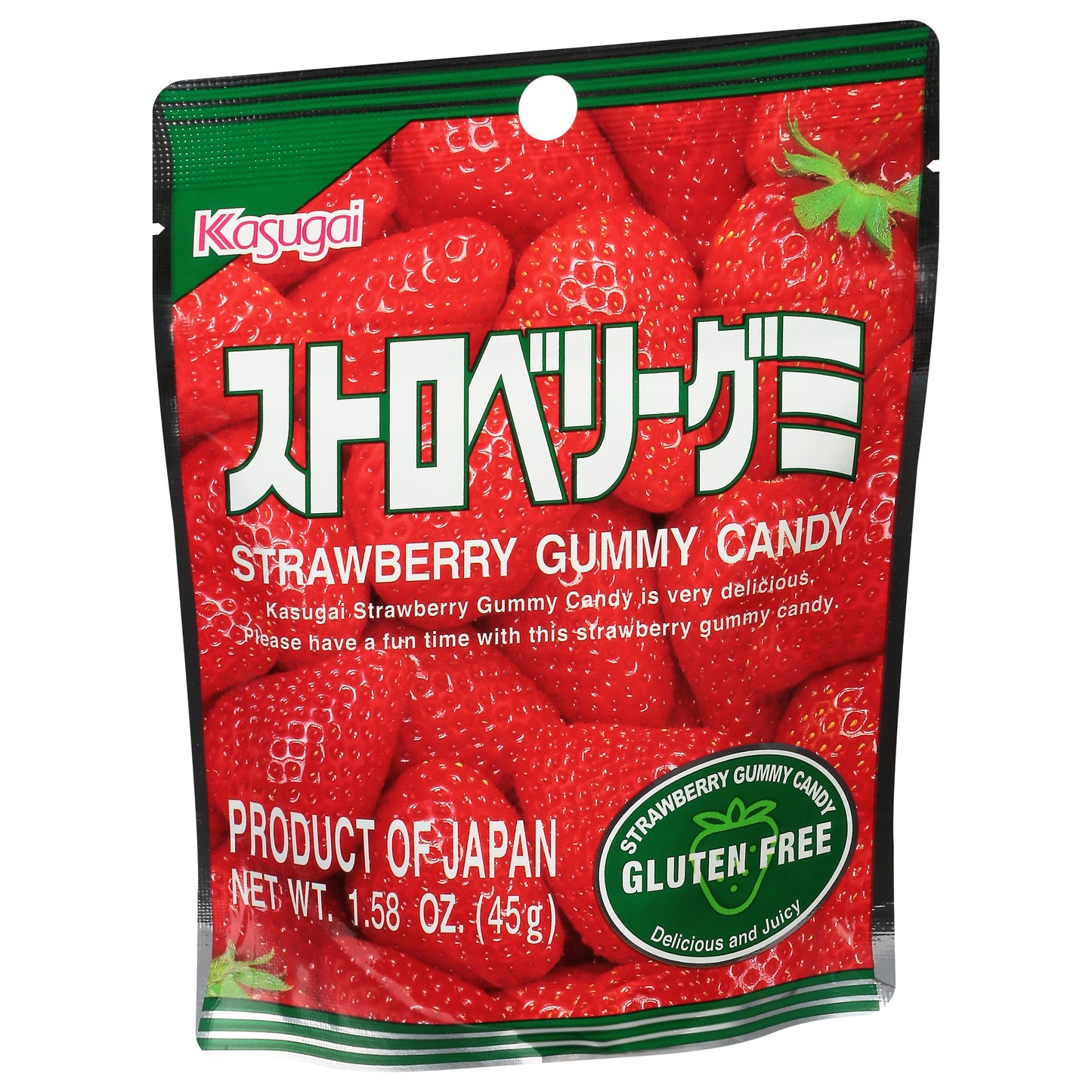 Kasugai Gummy Strawberry 1.76 oz (Pack Of 12)