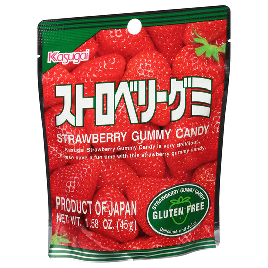 Kasugai Gummy Strawberry 1.76 oz (Pack Of 12)