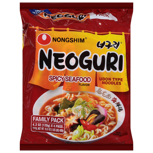 Nong Shim Noodle Neoguri Spicy 16.9 oz (Pack Of 4)