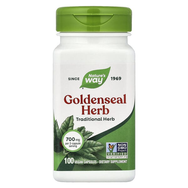 Nature's Way Goldenseal Herb 100 Vegetable Capsule