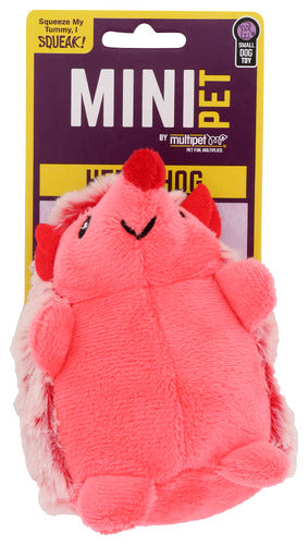 MULTIPET (Pack of 12) Multipet Toy Dog Hedgehog Plush Pet Toy Soft Stuffed Animal 1 Each