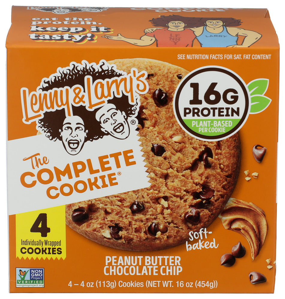 LENNY & LARRYS (Pack of 6) Lenny & Larrys Cookie Peanut Butter Chocolate Chip 4 Ct Box 16 Oz