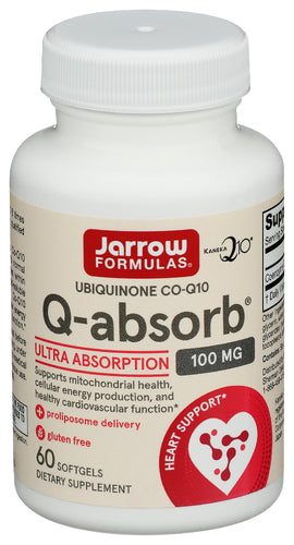 JARROW FORMULAS (Pack of 2) Jarrow Formulas Q-Absorb Co-Q10 100 Mg Softgels 60 Sg