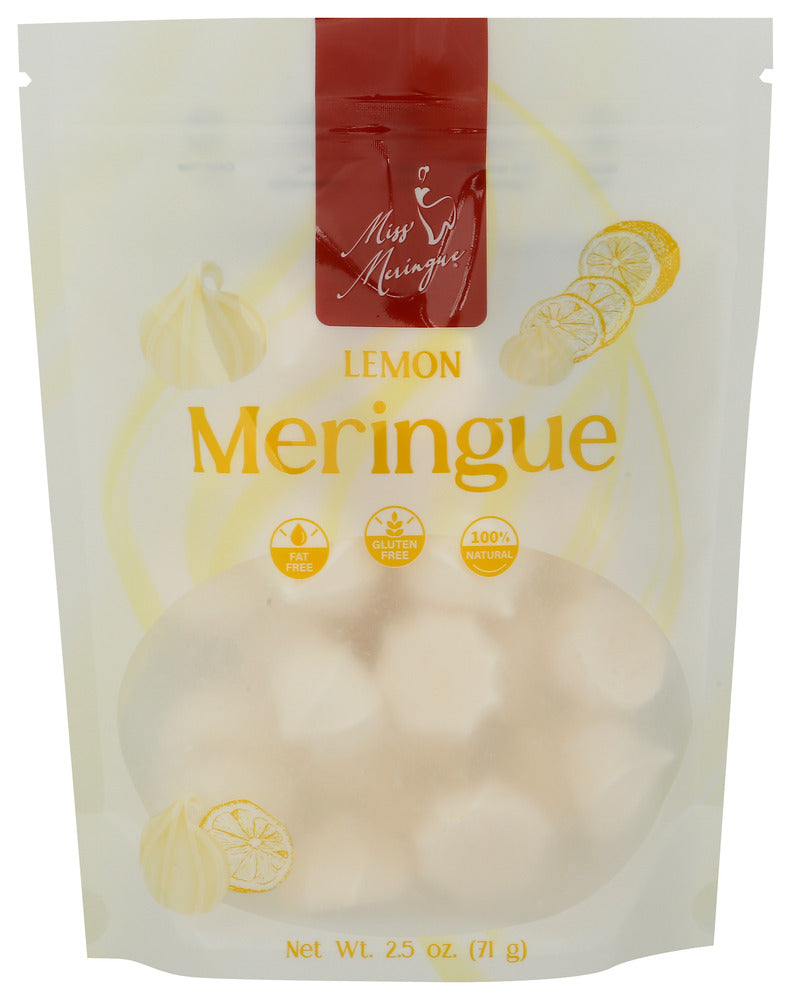 MISS MERINGUE (Pack of 18) Miss Meringue Lemon Meringue Cookies Natural Macaroons 2.5 Oz