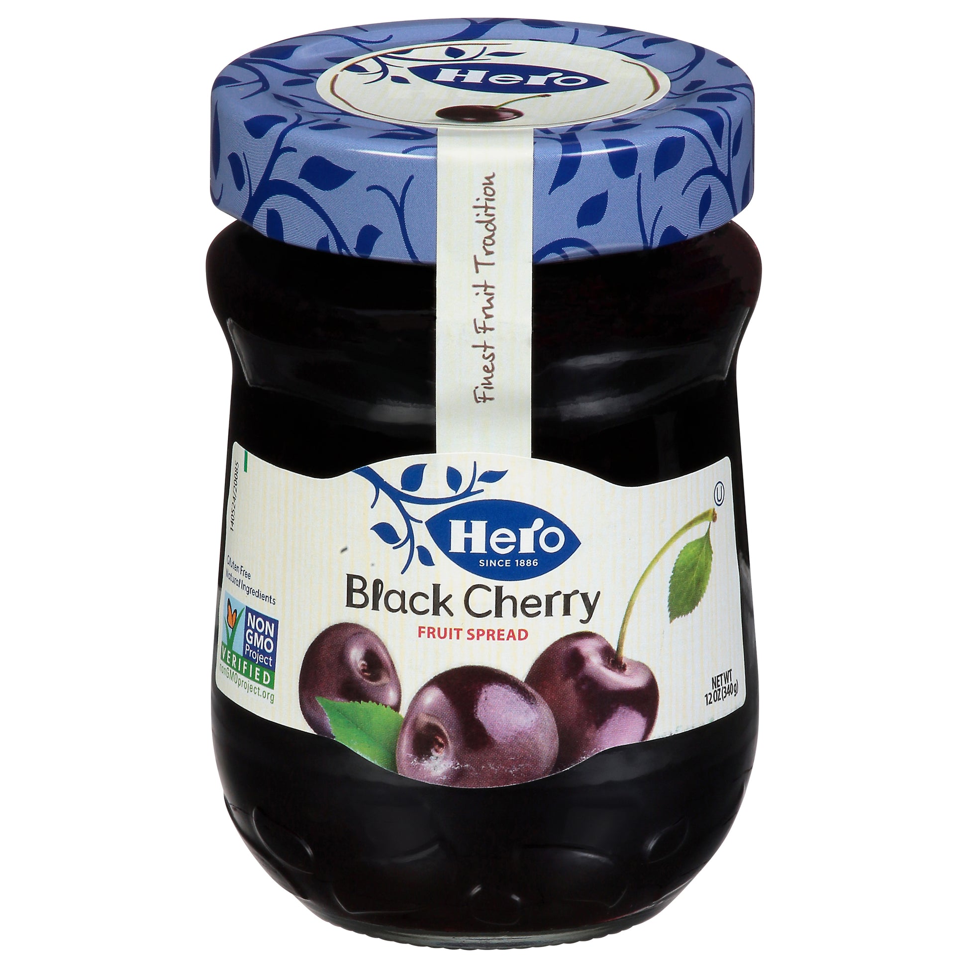 Hero Fruit Spread Black Cherry 12 oz (Pack Of 8)