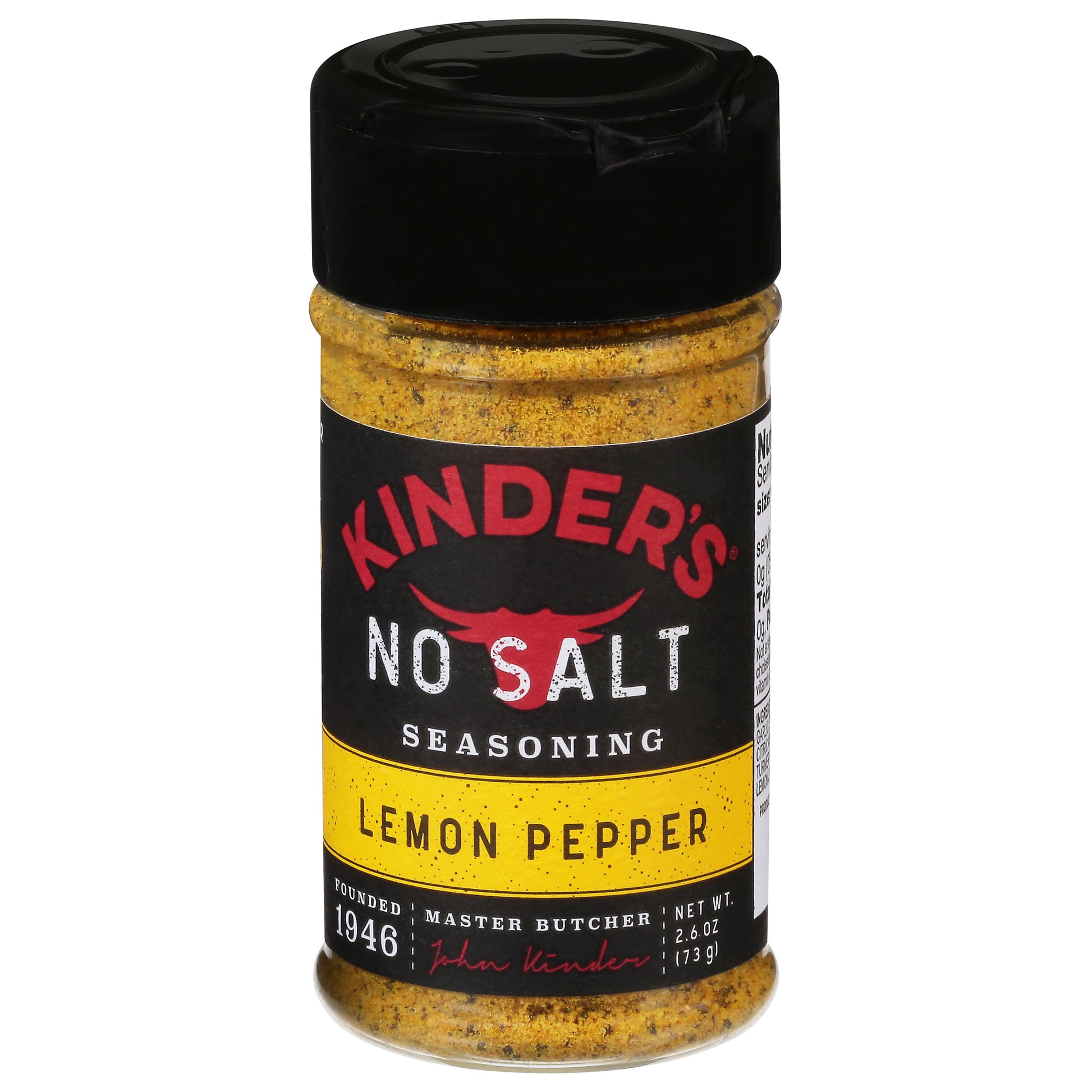 Kinders Spice No Salt Lemon Peppe 2.6 oz (Pack Of 8)