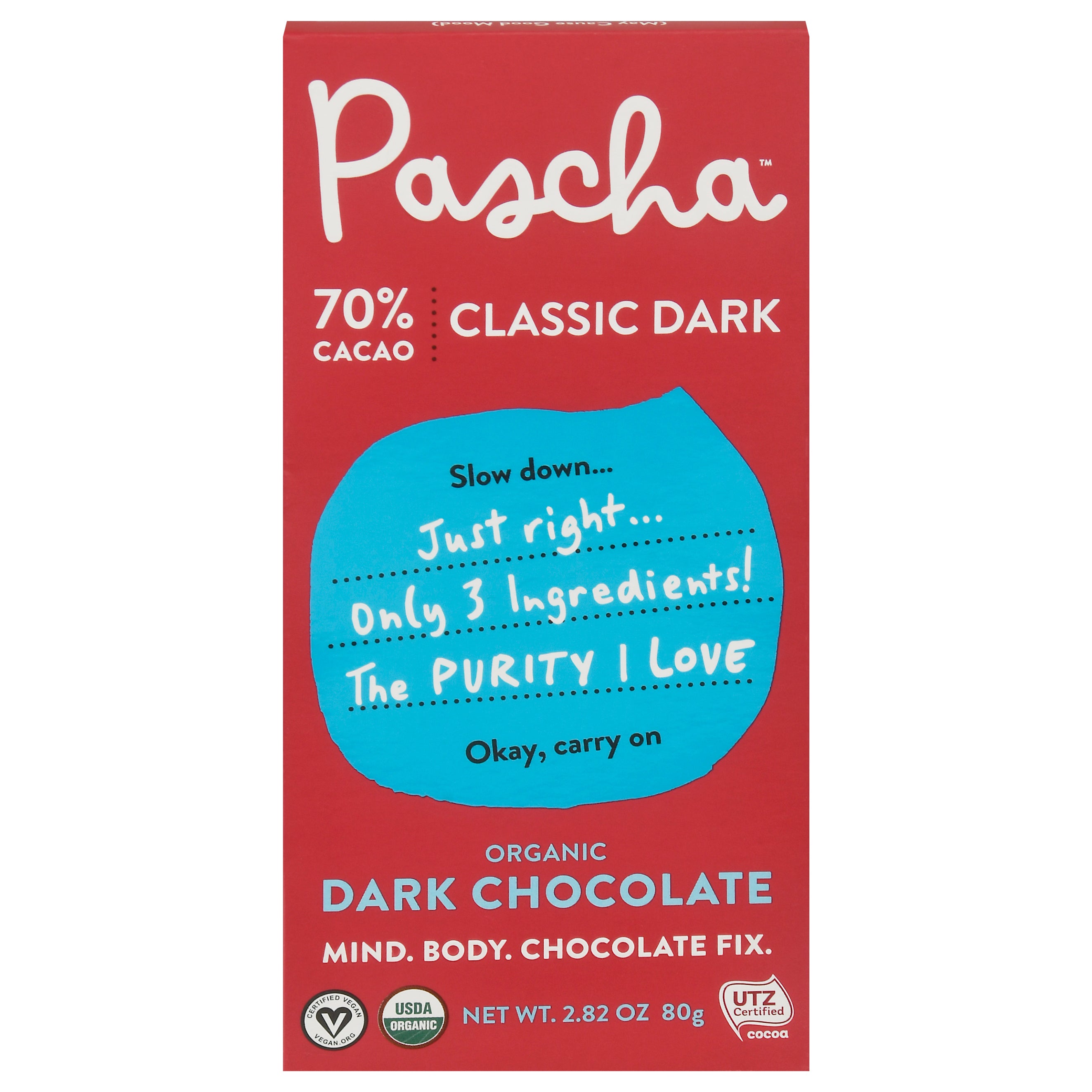 Pascha Chocolate Bar 70% Organic