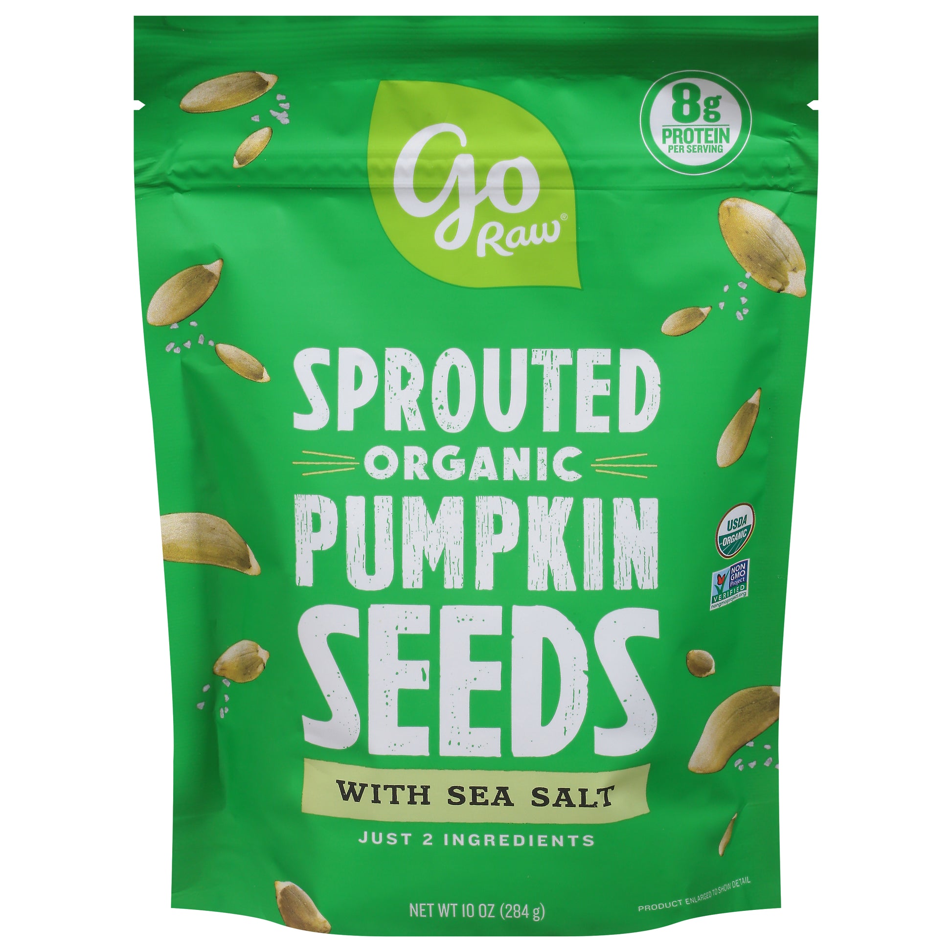 Go Raw Sprouted Seeds Pumpkin Sea Salt 10 oz (Pack Of 6)