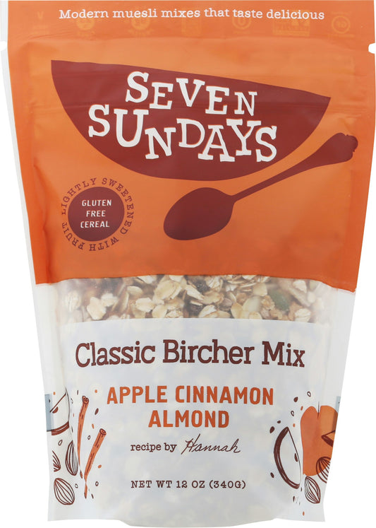 Seven Sundays Muesli Bircher Unsweetened 12 Oz (Pack of 6)