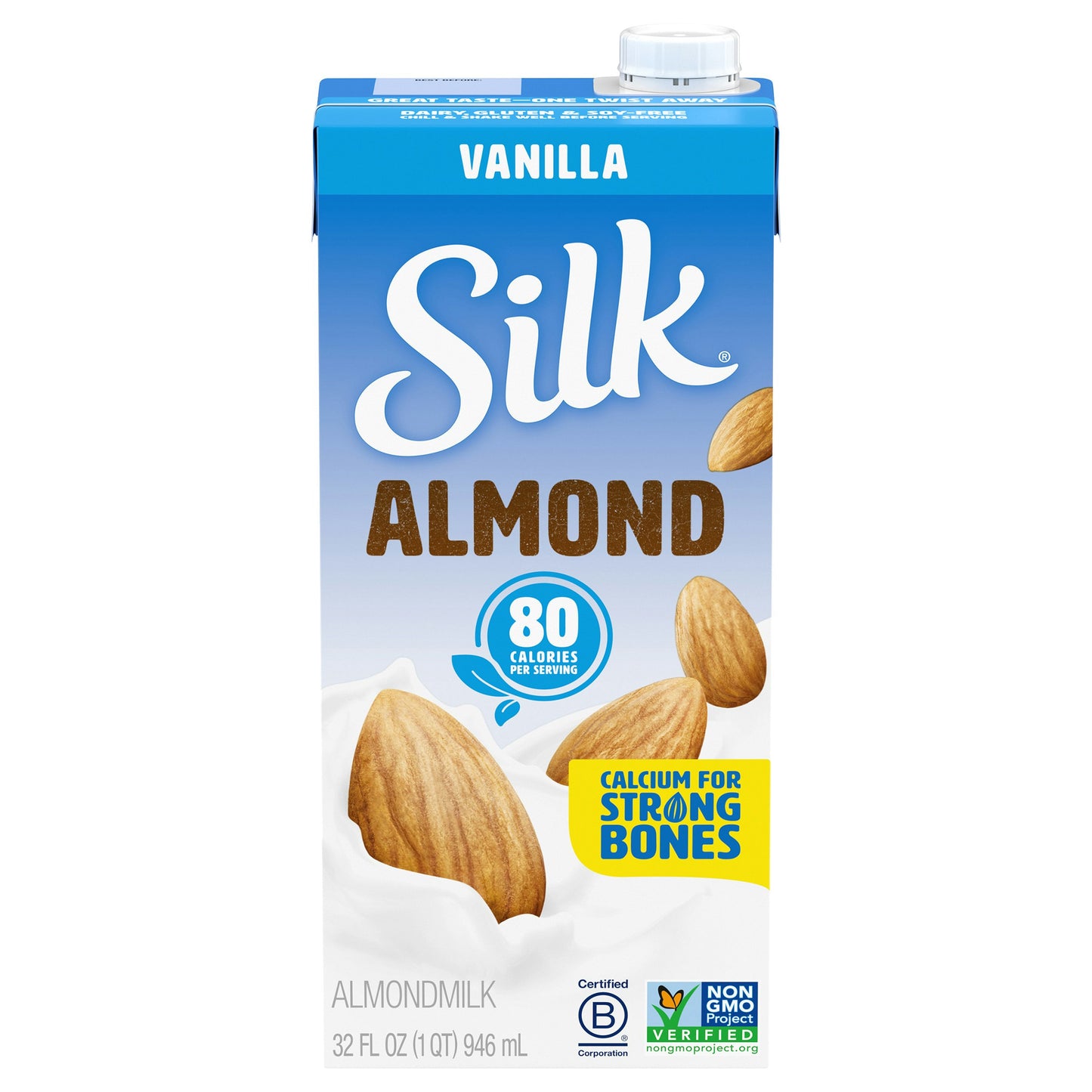 Silk Almond Milk Vanilla 32 FO (Pack of 6)