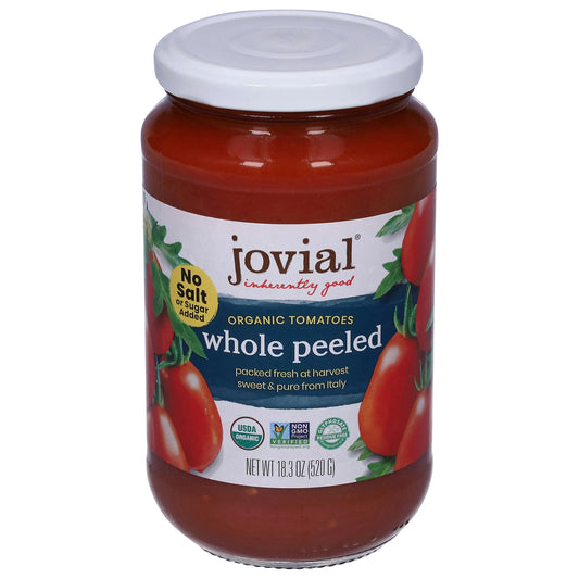 Jovial Whole Peel Tomato - 18.3 Oz (Pack of 6)