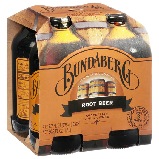 Bundaberg Soda Root Beer 4Pk 1500 Ml (Pack of 6)