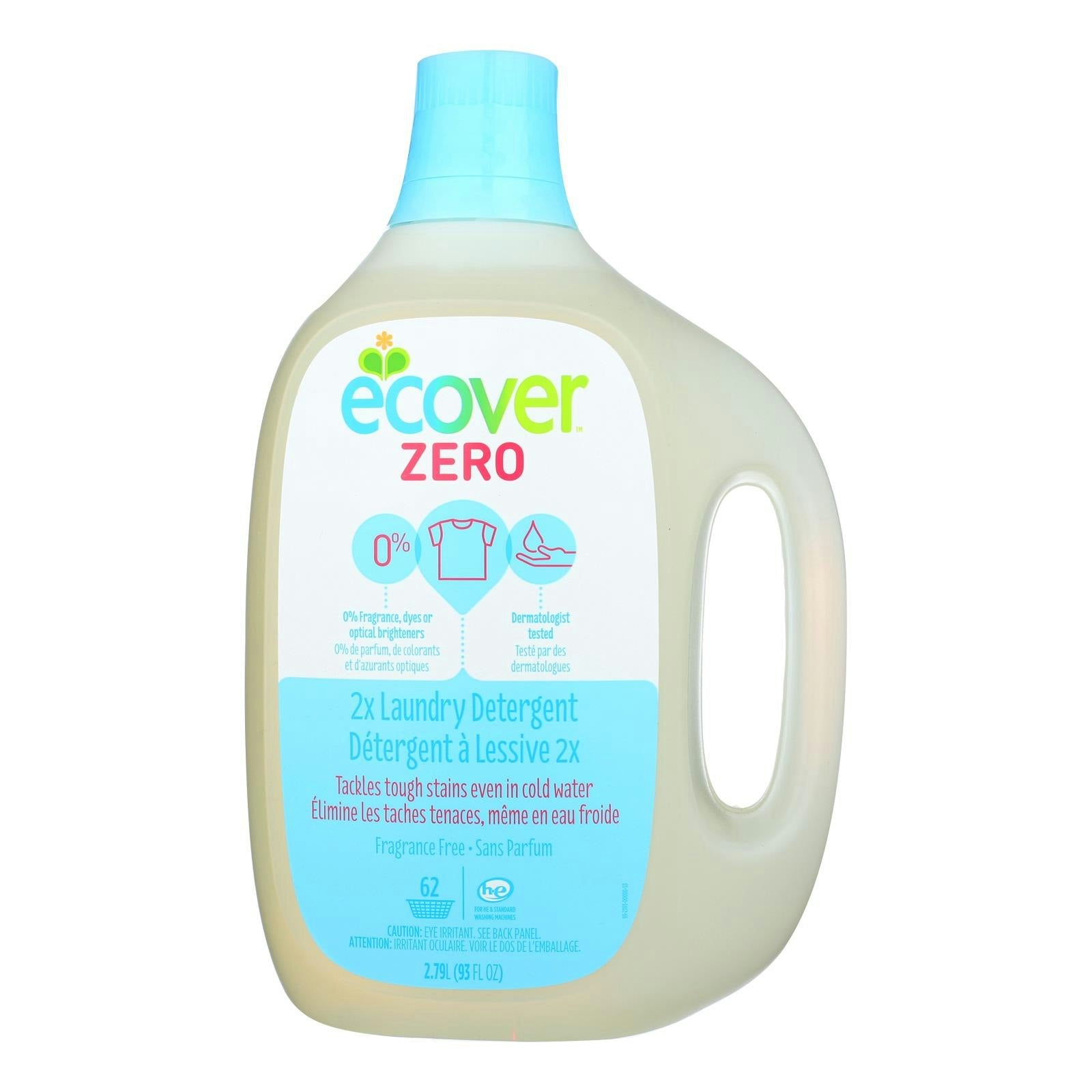Ecover Zero 2X Laundry Detergent 93 fl oz (Pack of 4)