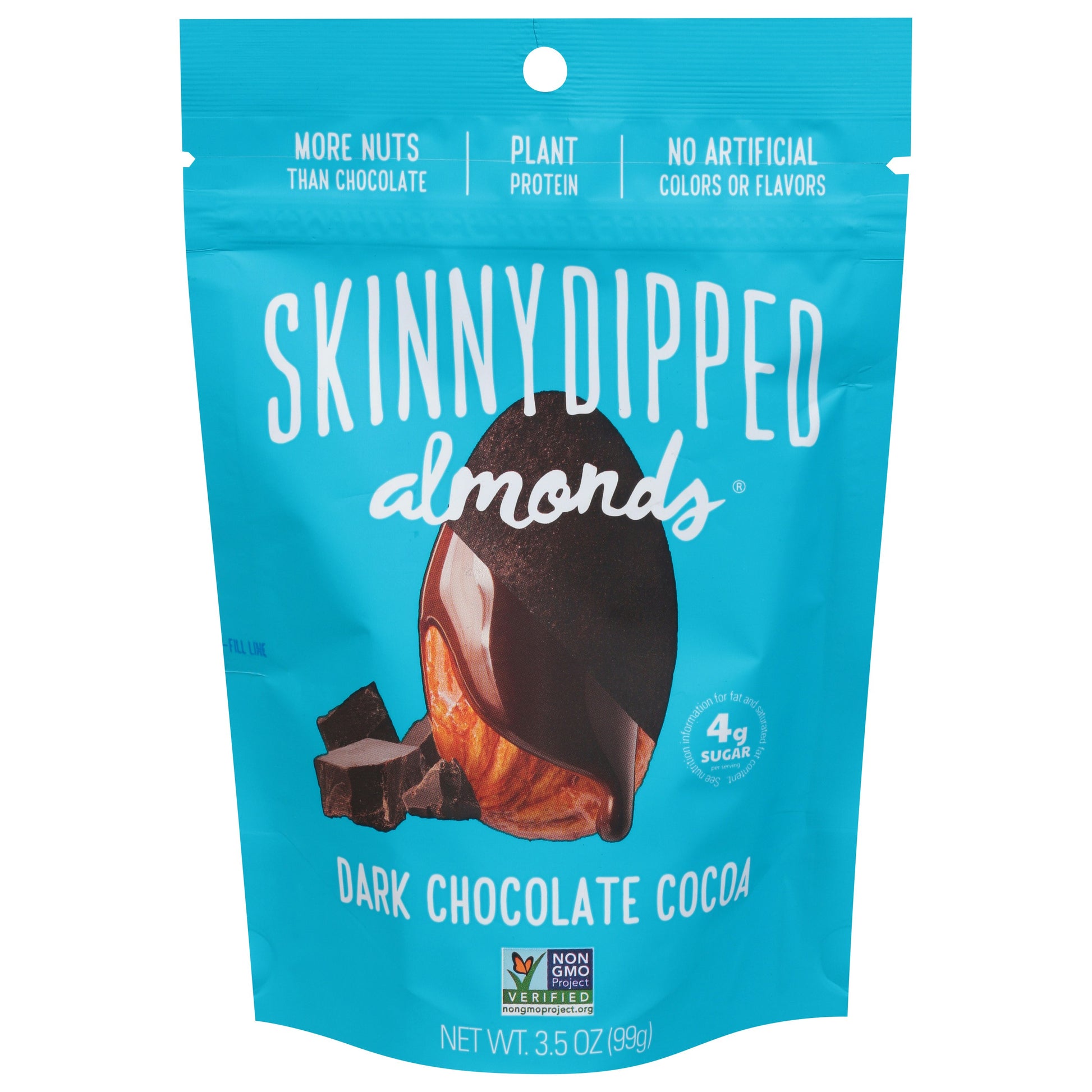 Skinnydipped Almond Cocoa Dipped Pouch 3.5 oz (Pack of 10)