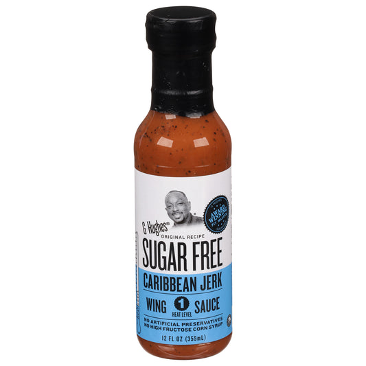 G Hughes Sauce Wing Caribbean Jerk 12 oz (Pack Of 6)