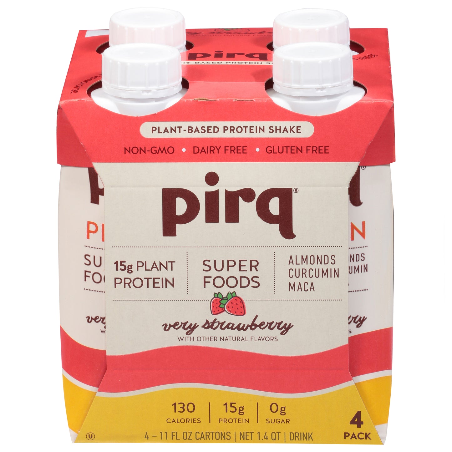 Pirq Plant Protein RTD Strwby44 FO (Pack Of 3)