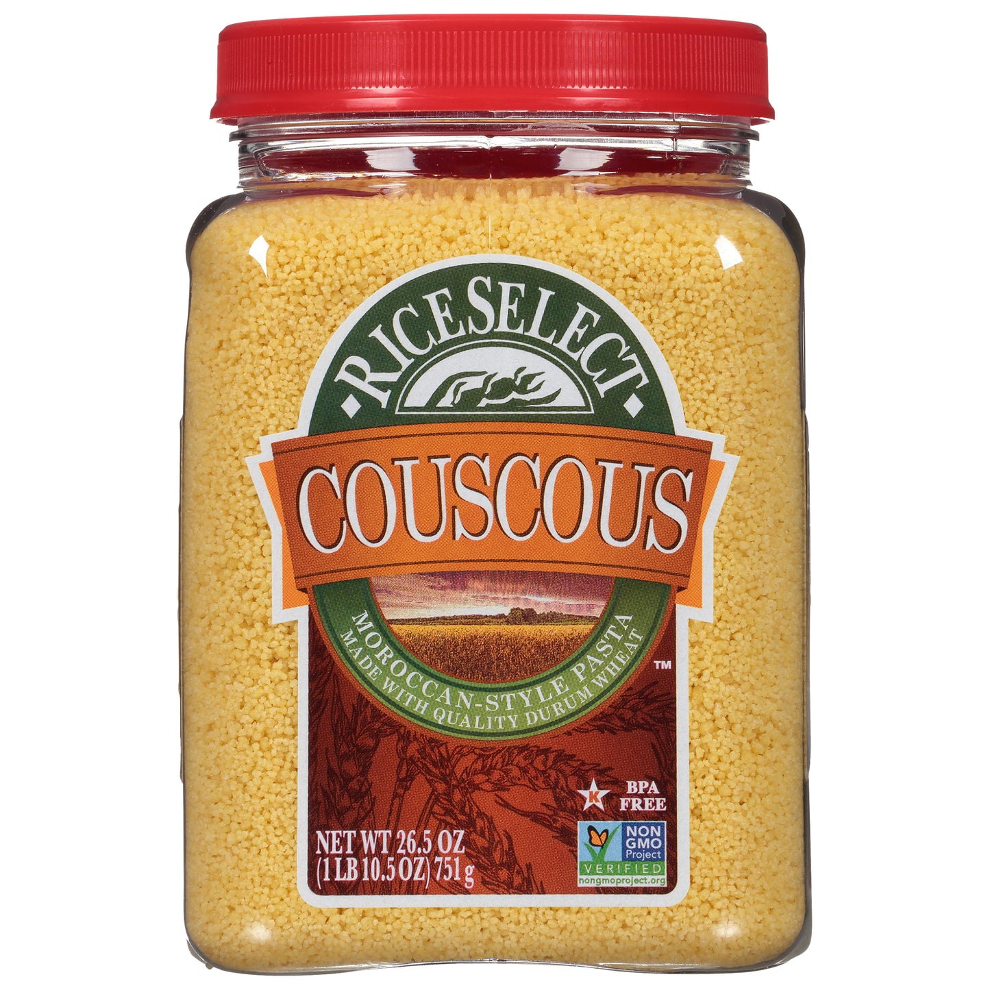 Riceselect Couscous Jar 26.5 oz (Pack Of 4)