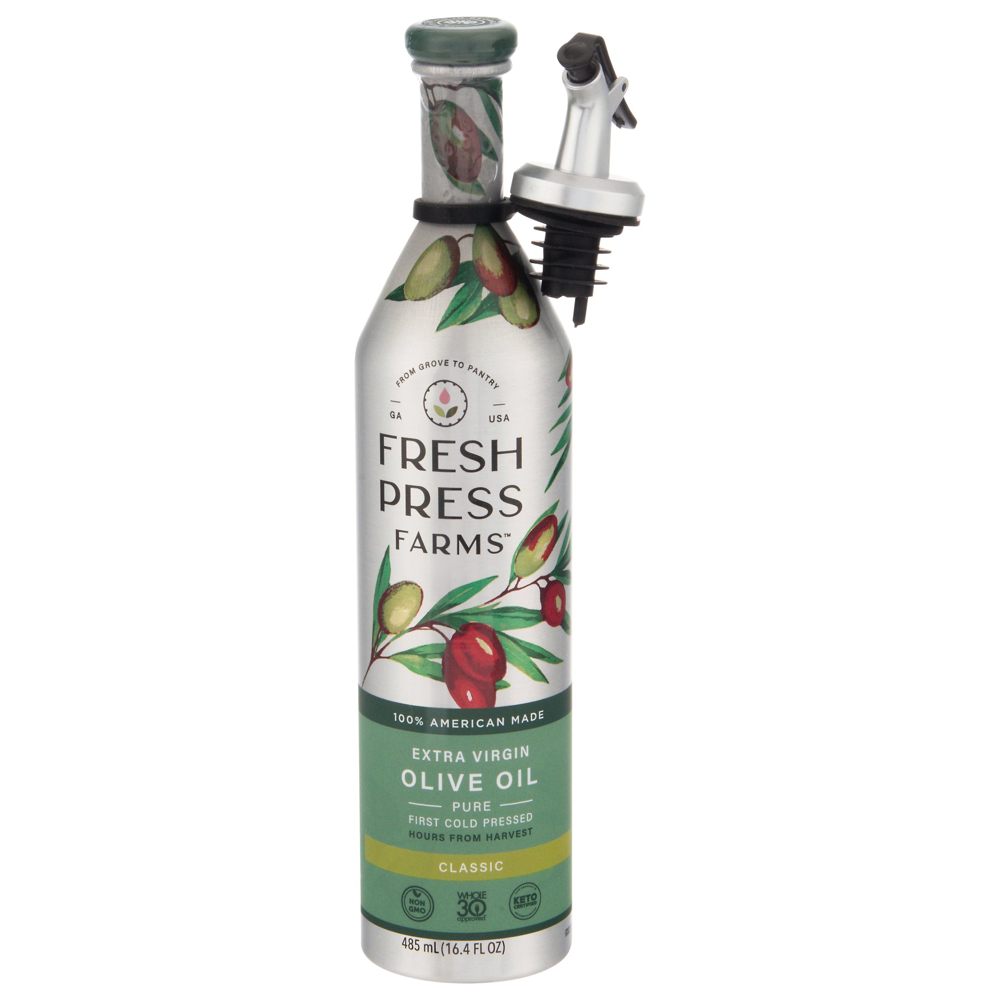 Fresh Press Farms Olive Oil Extra Virgin Classic 485 Ml (Pack Of 6)