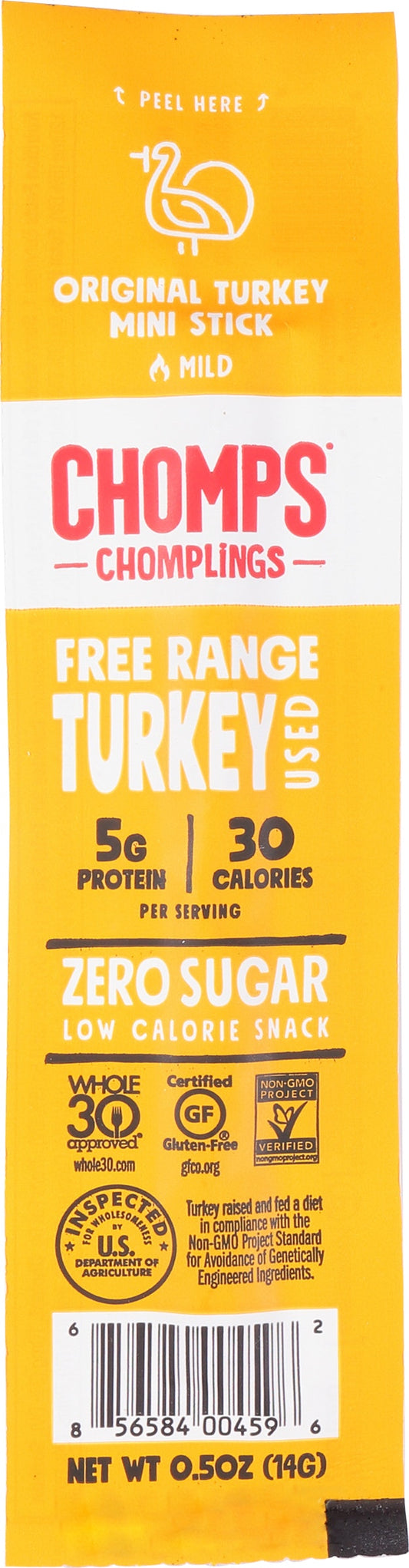 Chomps Stick Turkey Original 0.5 Oz (Pack of 24)